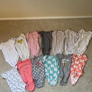 13 Carter’s 3 M one pieces